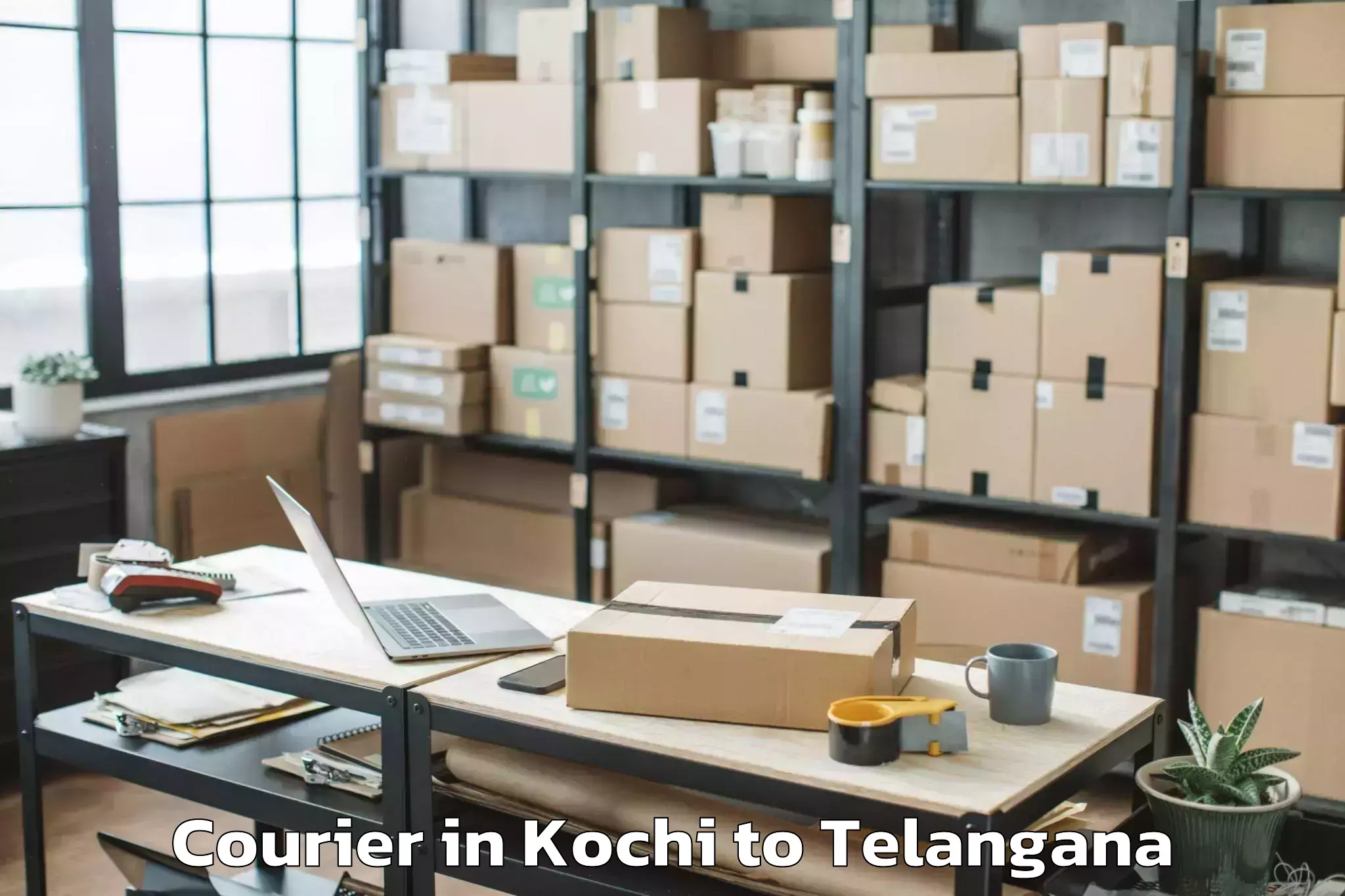 Book Kochi to Nakrekal Courier Online